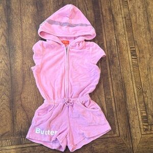 Butter Kids Pink Hooded Coverup